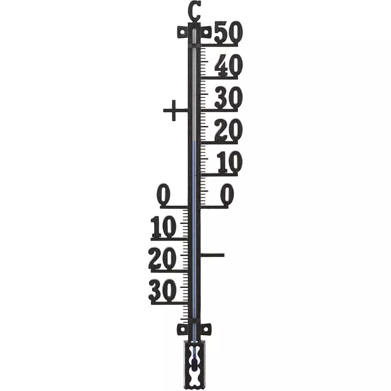 TERMOMETER UTE METALL SMIDE SVART