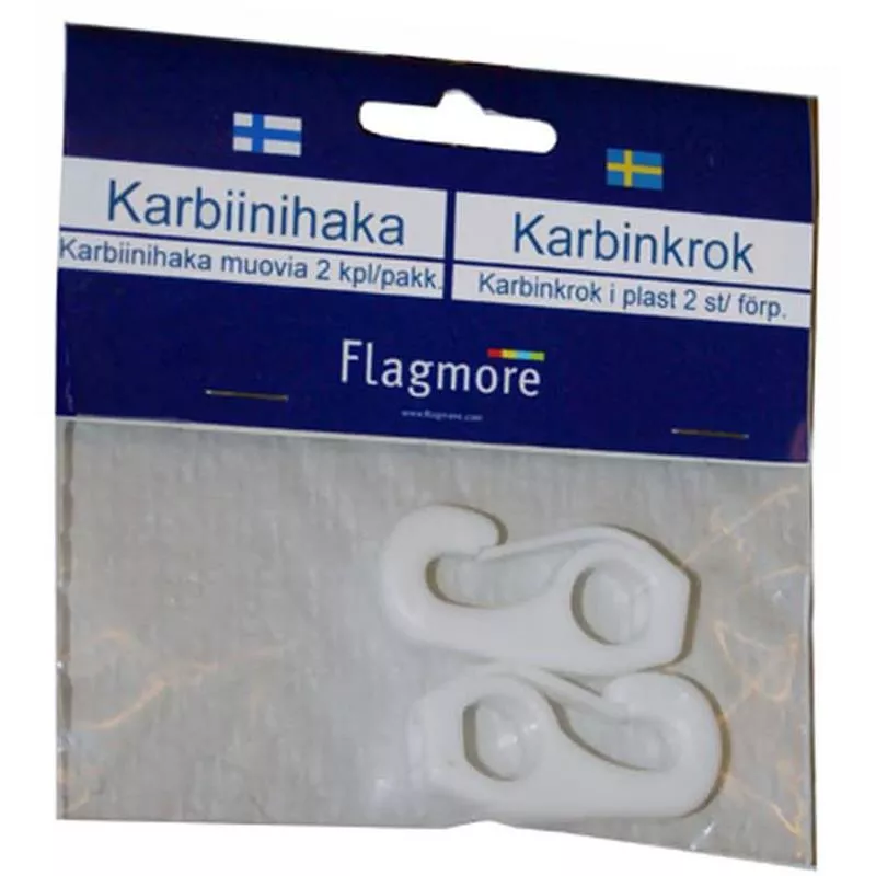 Karbinhake Plast 2-pack