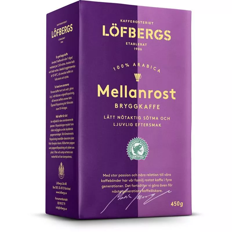 KAFFE MELLANROST LÖFBERGS LILA BRYGG 0,45KG