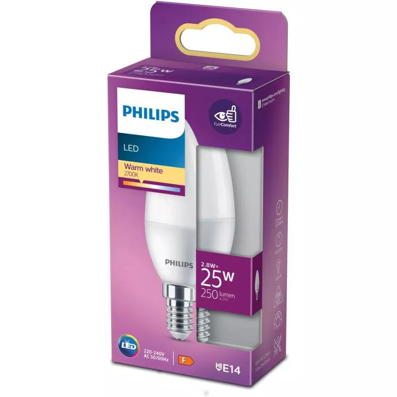 LED PHILIPS 25W B35 E14