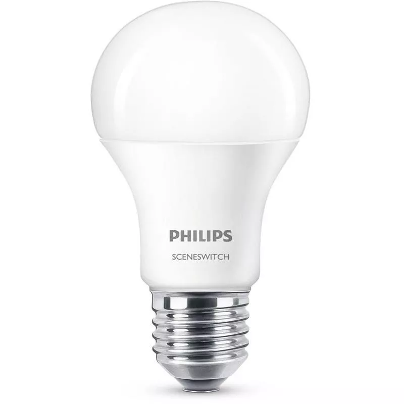 LEDLAMPA PHILIPS CLA GLAS E27 A60 VV KLAR SCENESWITCH