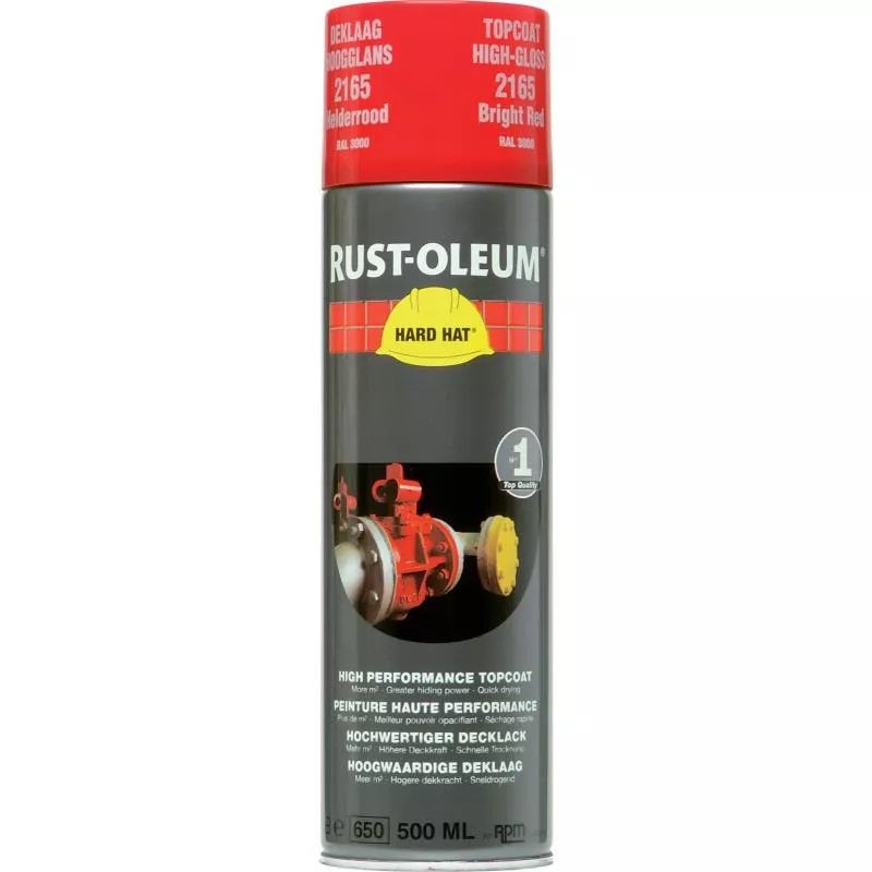 SPRAYFÄRG HARD HAT 2165 RUSTOLEUM KLARRÖD 500ML