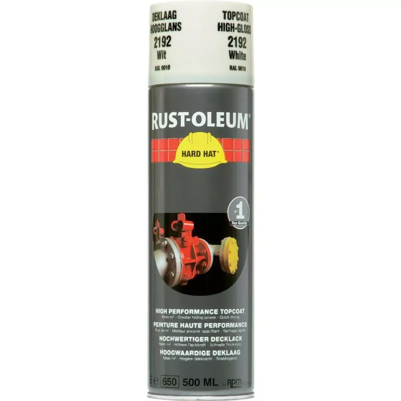 SPRAYFÄRG HARD HAT 2192 RUSTOLEUM VIT BLANK 500ML