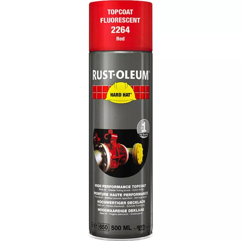 SPRAYFÄRG HARD HAT RUSTOLEUM FLUORESCERANDE RÖD 5