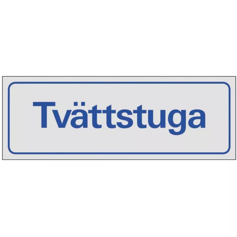 Skylt tvättstuga 385350 225x80 mm